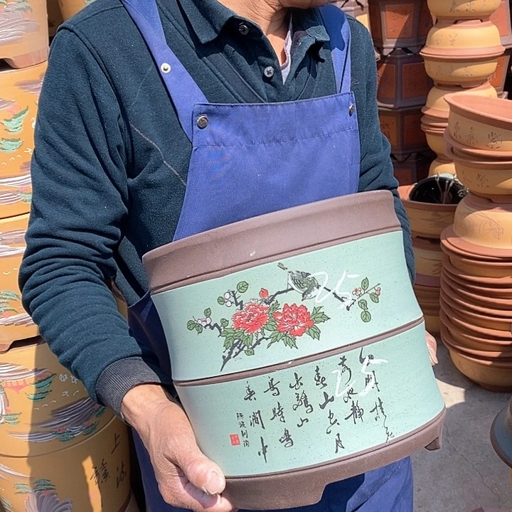 紫砂花盆紫砂花盆