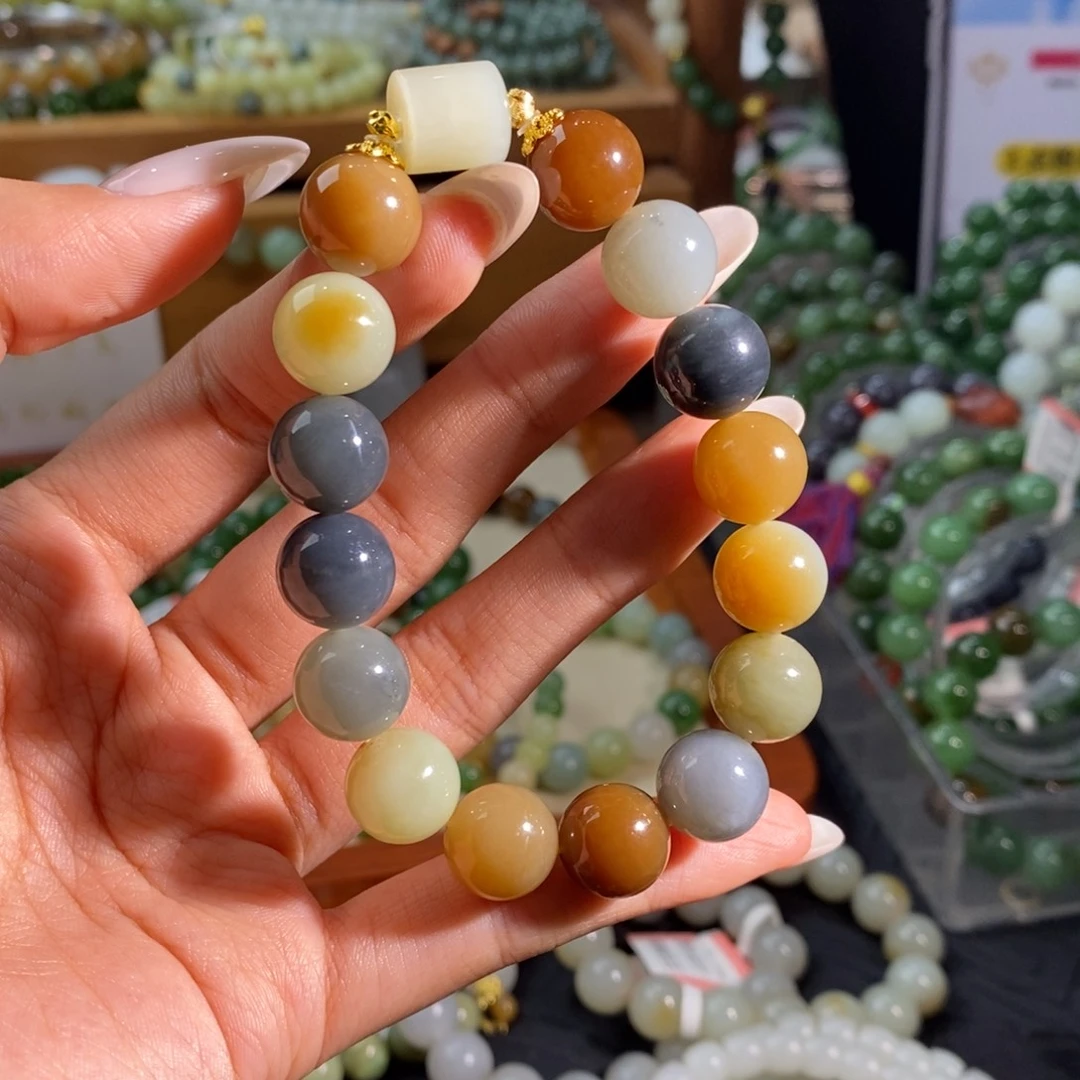 和田玉未镶嵌手链