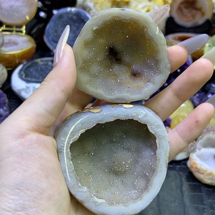 未镶嵌珠宝半成品水晶聚宝盆