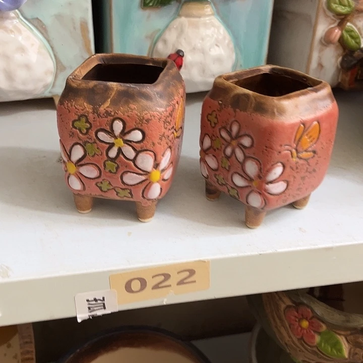 粗陶材质多肉花盆