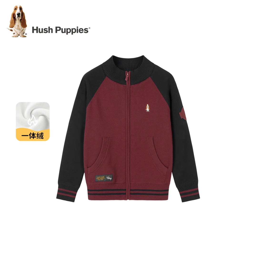 暇步士童装2025年秋新款学院风加厚舒适混纺线衣