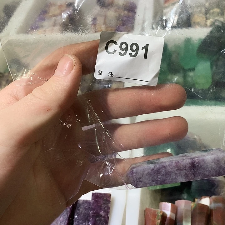 欣***欣未镶嵌水晶珠宝半成品天然水晶c991