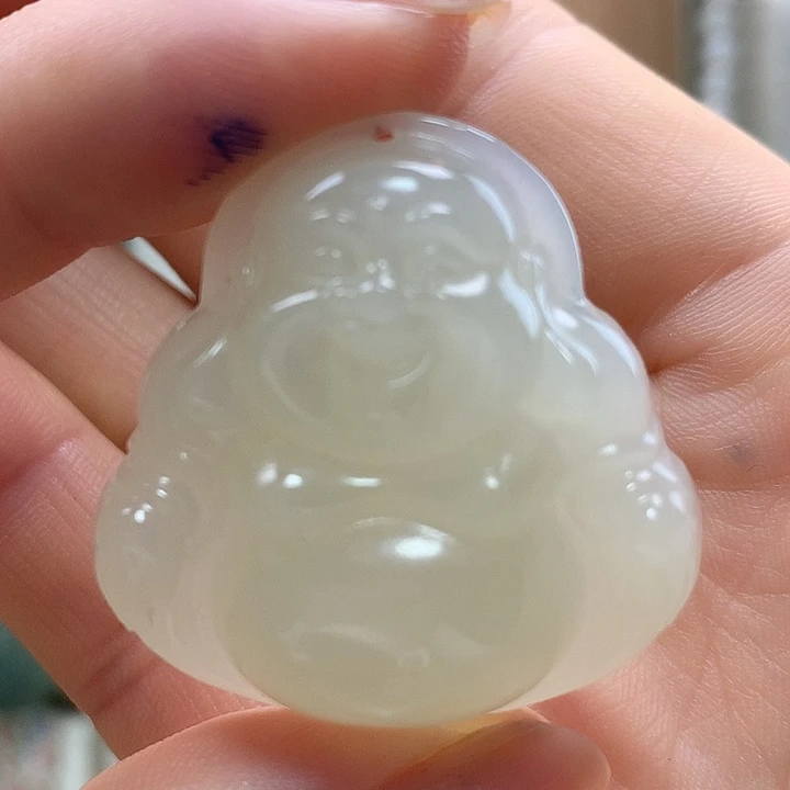 维***纳颈饰未镶嵌和田玉全珠多宝链