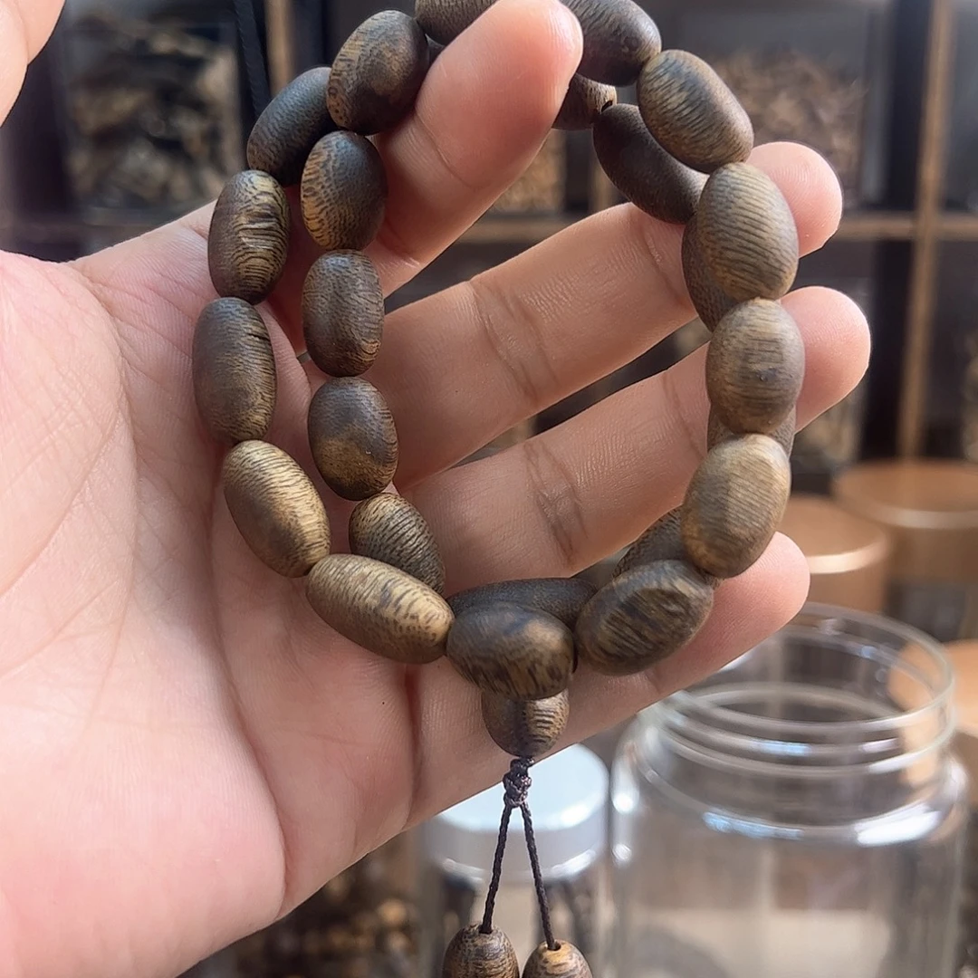 沉香手串留疤双圈20g