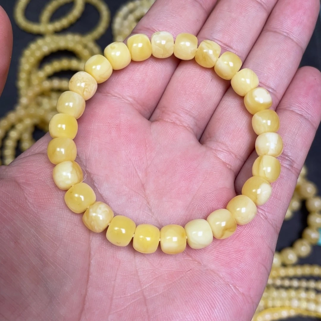 蜜蜡未镶嵌裸石蜜蜡手串8.3mm