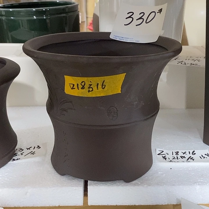 紫砂花盆多肉植物盆瑕疵有孔