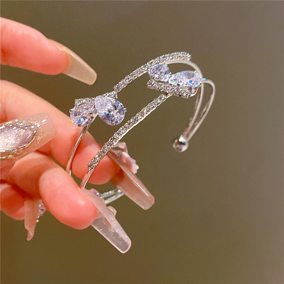 合金合成锆石手镯 钛钢 手镯 【蝶舞星耀】夏Luxelle