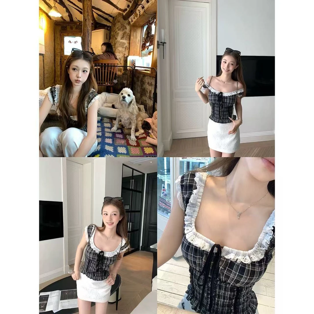 徐秋阳  古早情话   夏季新款百搭时尚休闲显瘦显白上衣13073