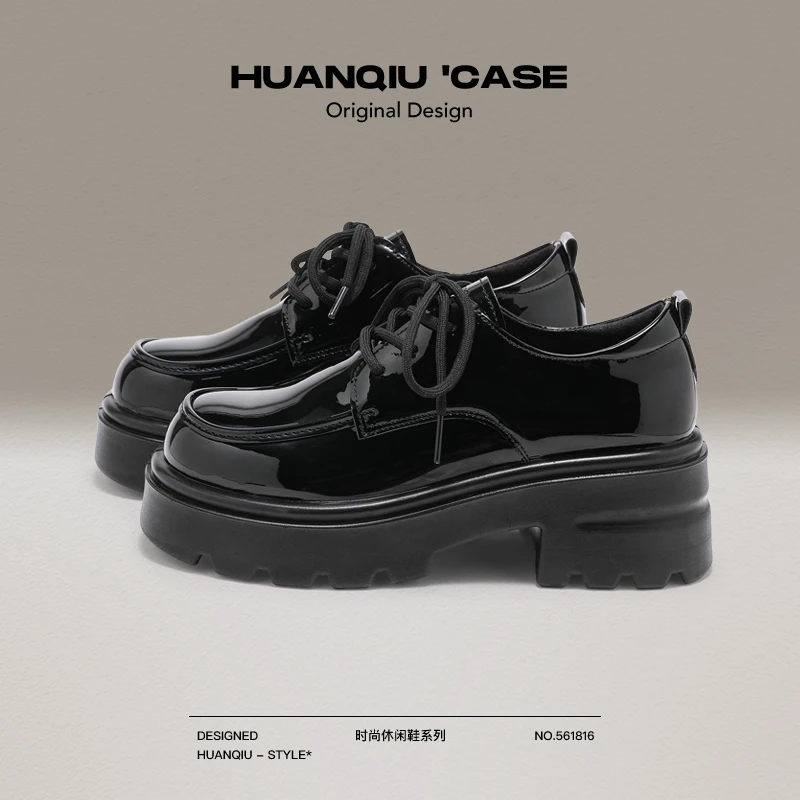 环球厚底玛丽珍鞋女款2025秋季新款爆款百搭小众原创增高小皮鞋女