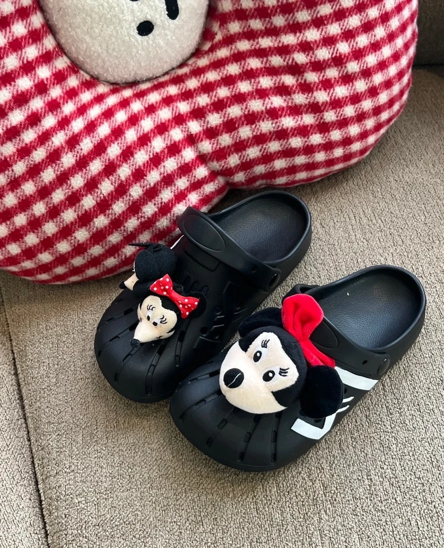 夏季可爱米妮米琪洞洞鞋