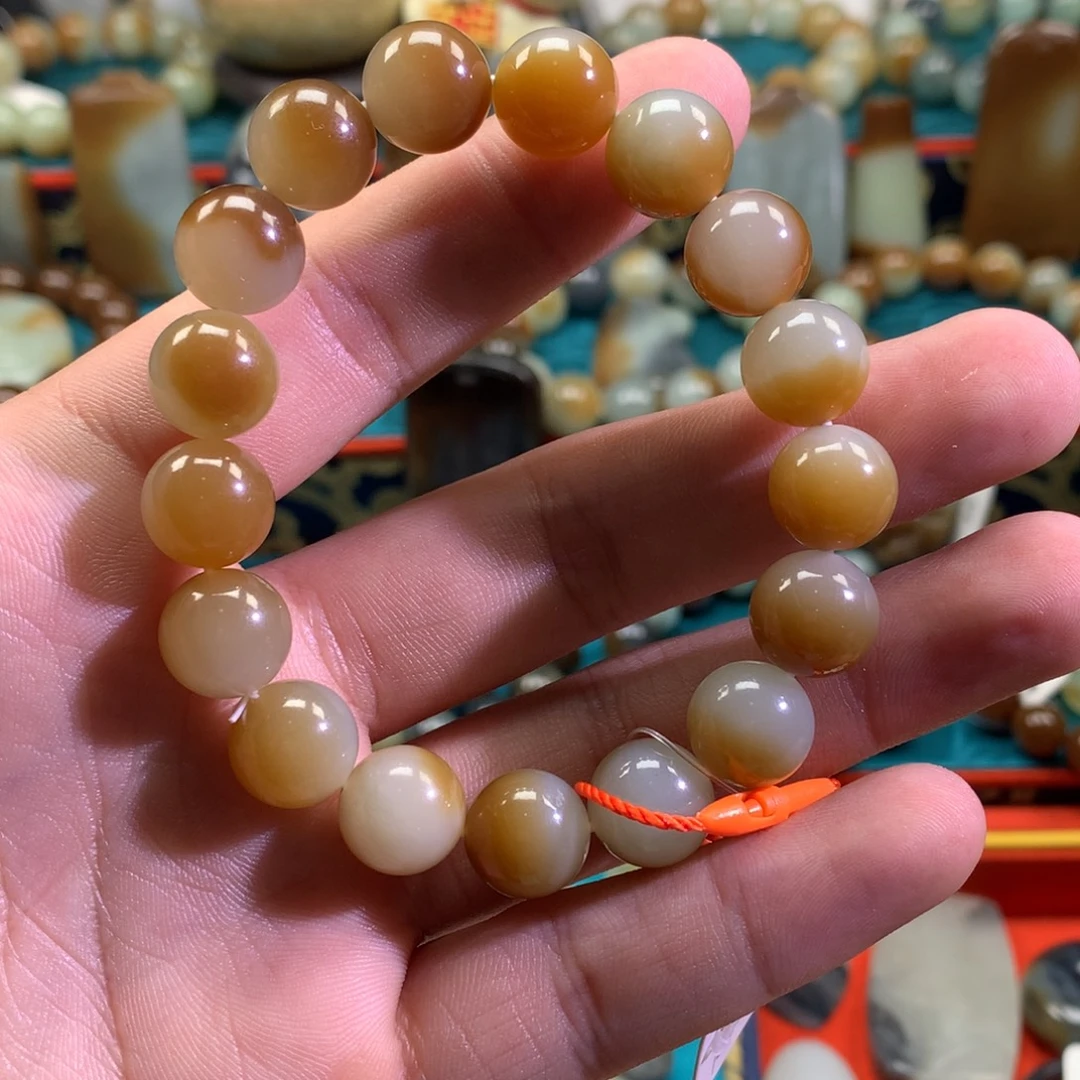 正***柱和田玉未镶嵌手链