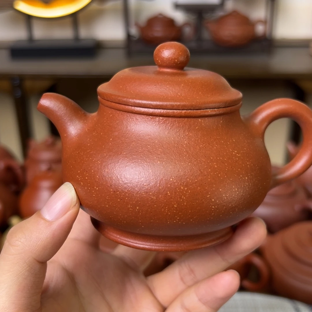 紫砂茶壶紫砂壶潘壶红降坡180cc