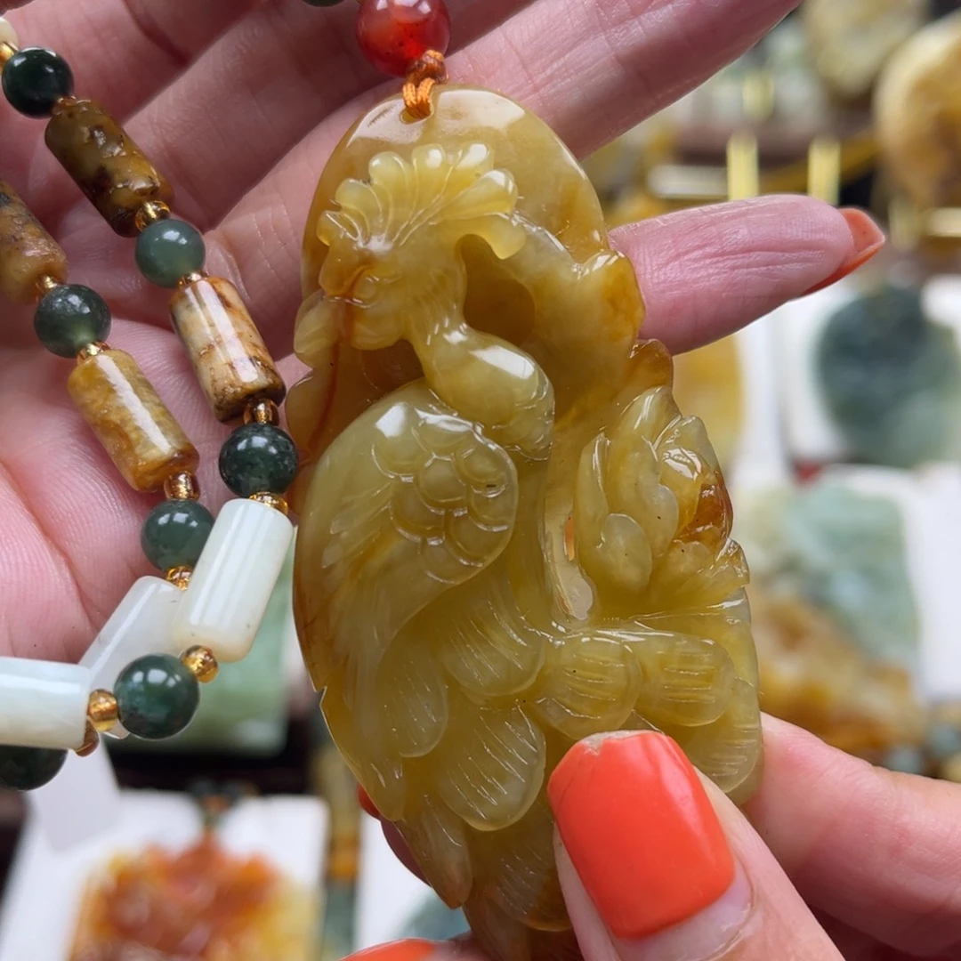 岫玉未镶嵌挂件挂件