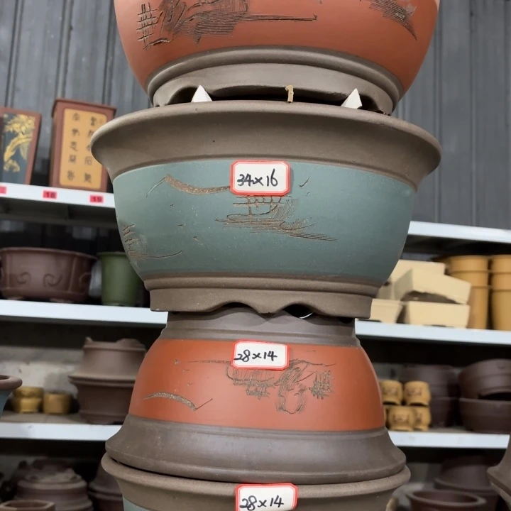 花盆紫砂100-4。