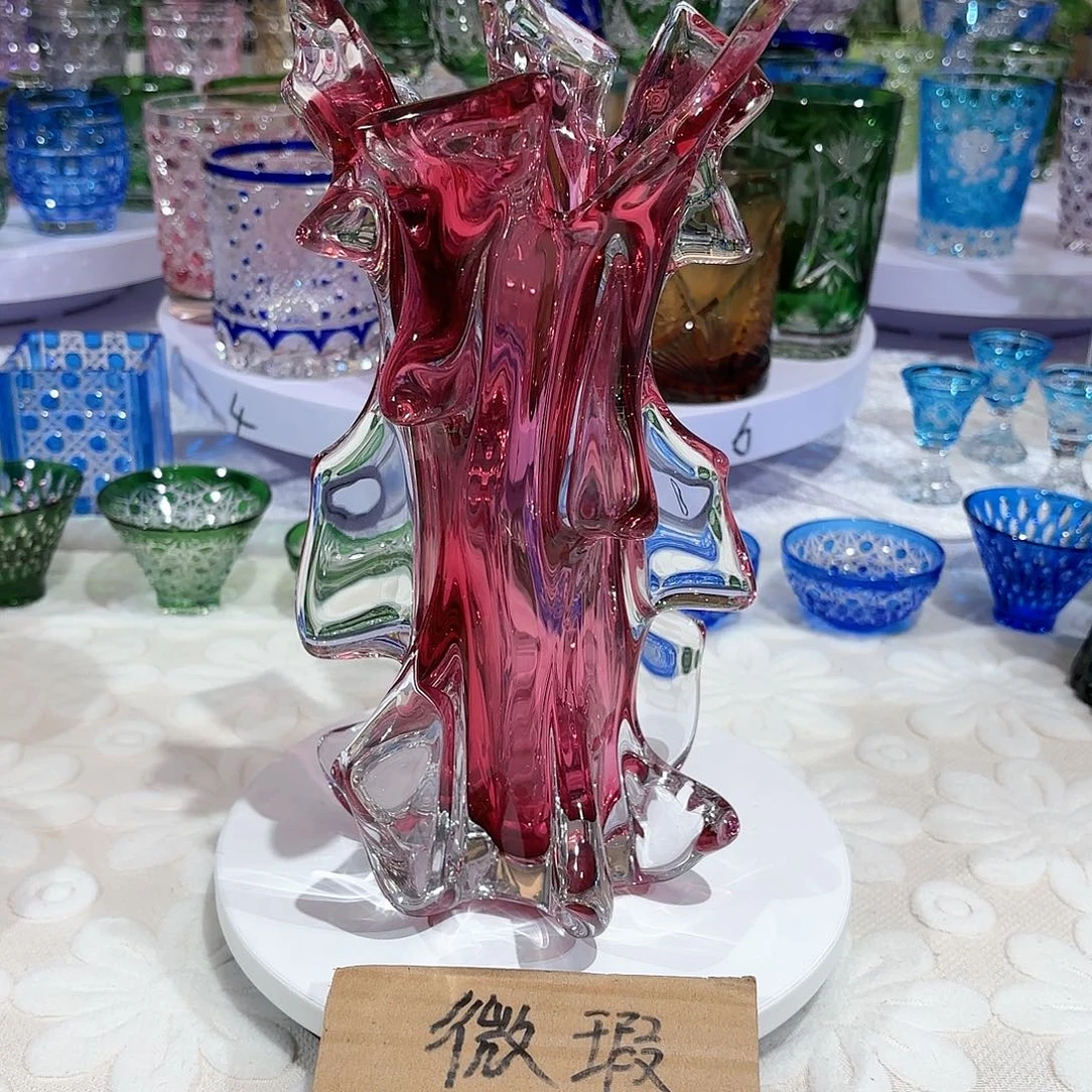 水晶杯水晶花瓶果盘通宝工艺品10号