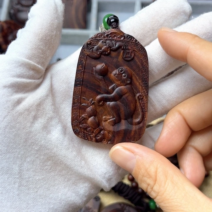 千***晖黄花梨/降香黄檀手串/手链猴