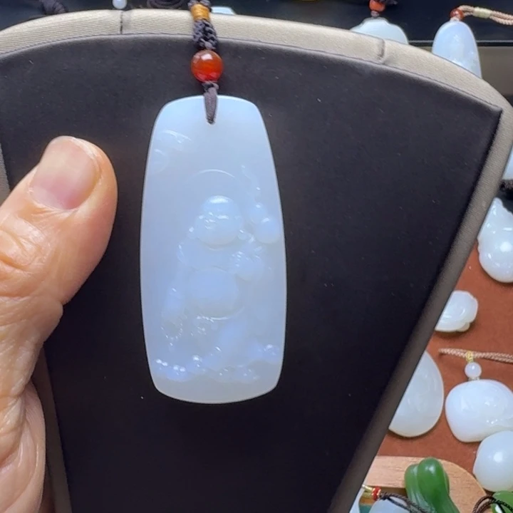 阿***6和田玉未镶嵌挂件