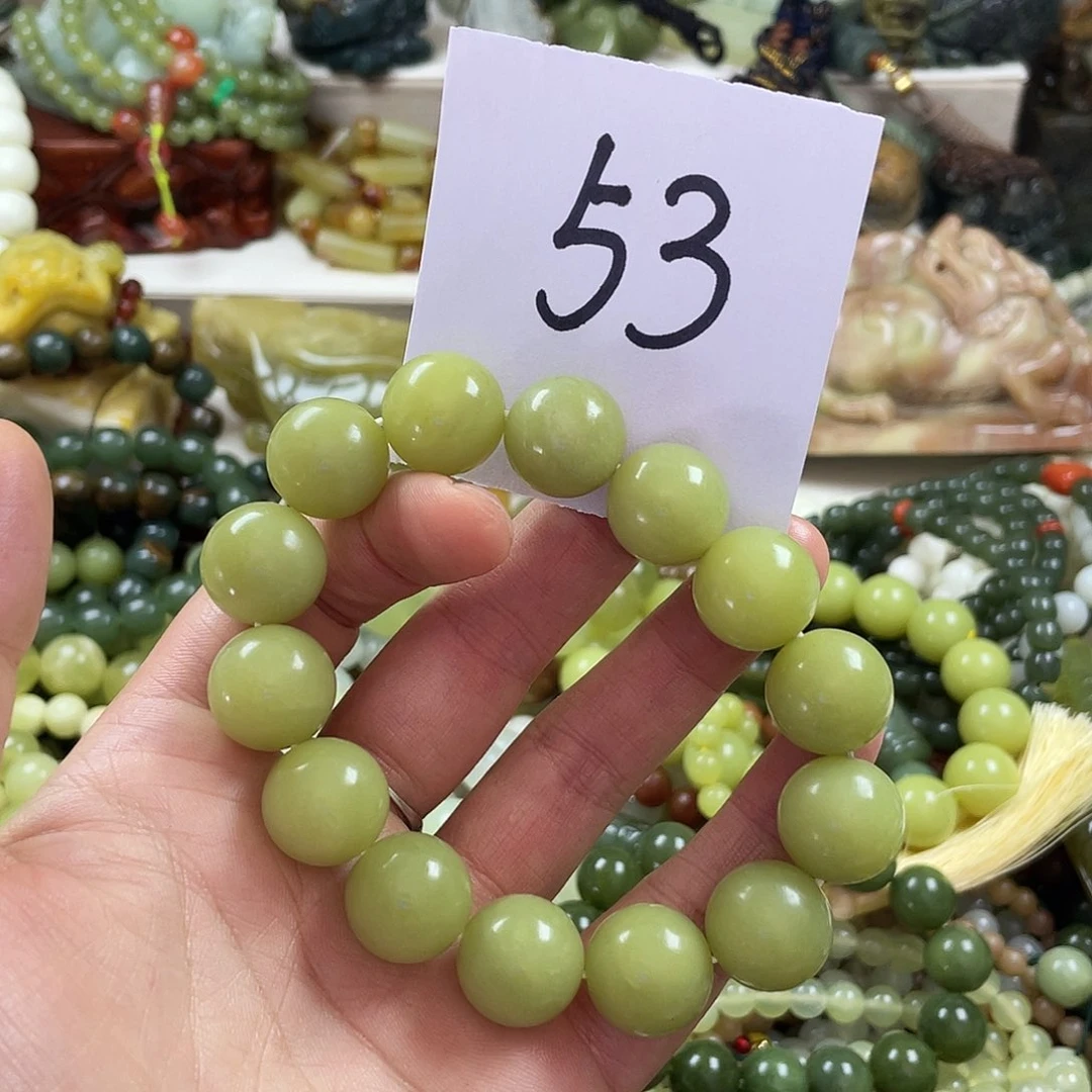 未镶嵌蛇纹石玉手链