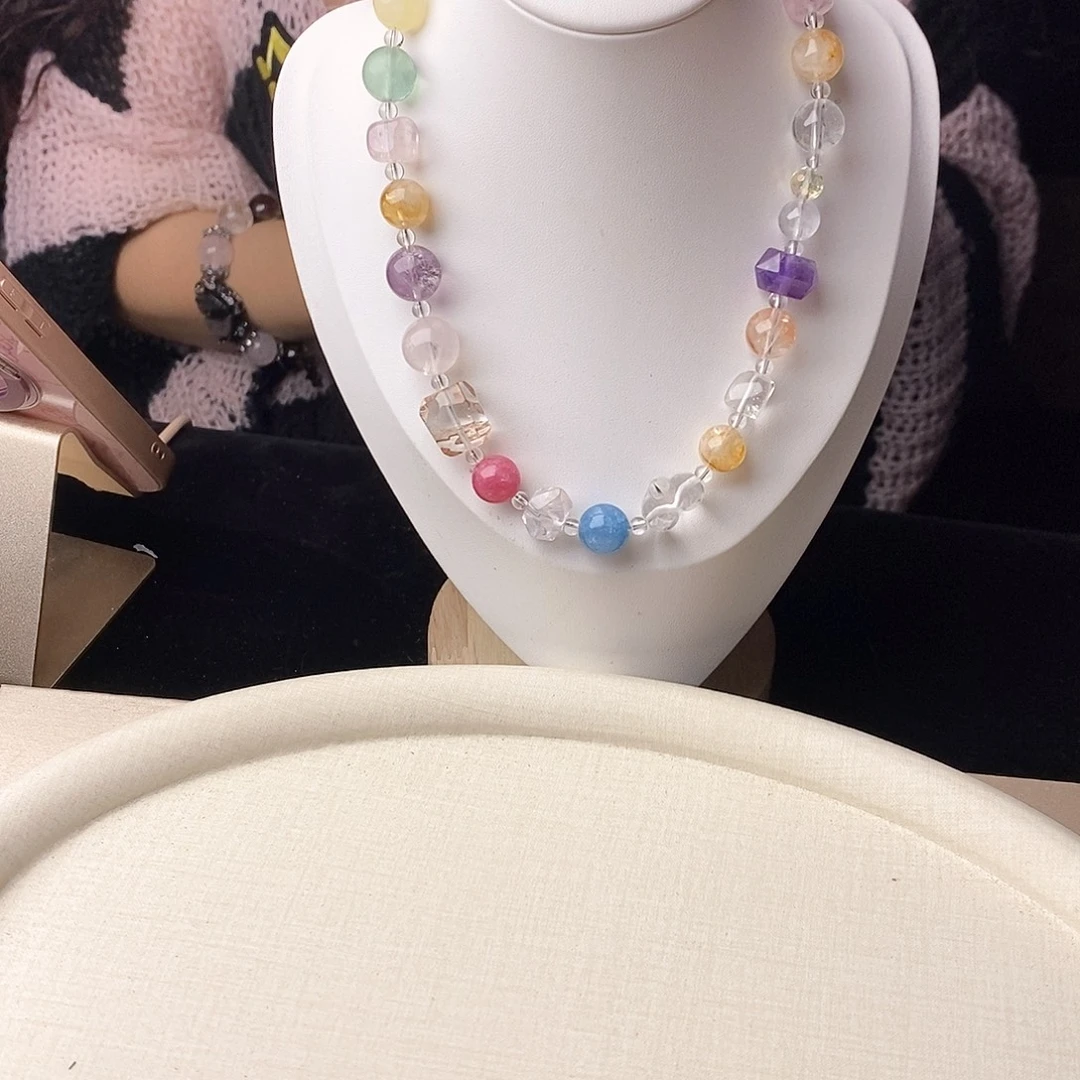 银S925镀金镶嵌手链水晶