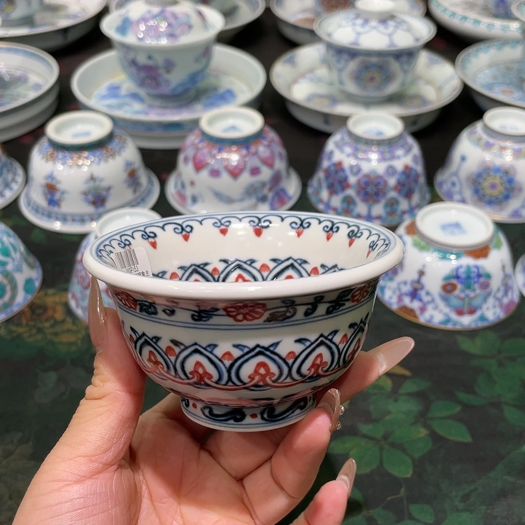 【闪购商品】釉下红压手杯。。。。