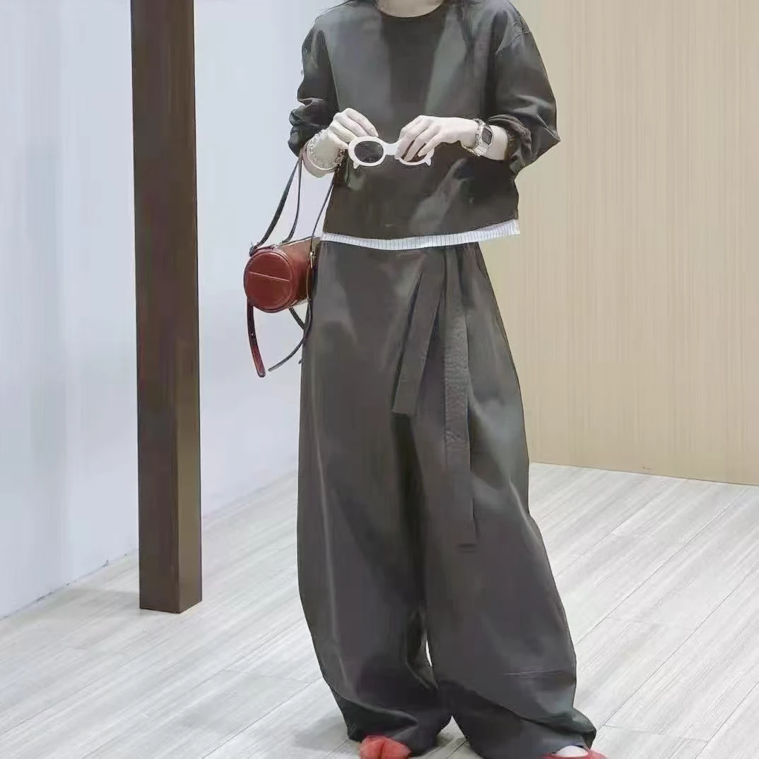 【欧洲站】清冷拼接格子套装
