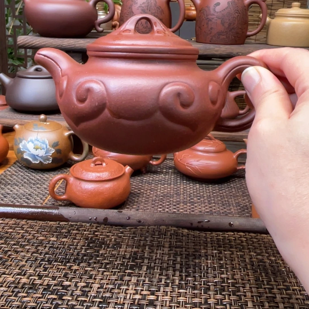 紫砂茶壶宜兴原矿紫砂手工制280