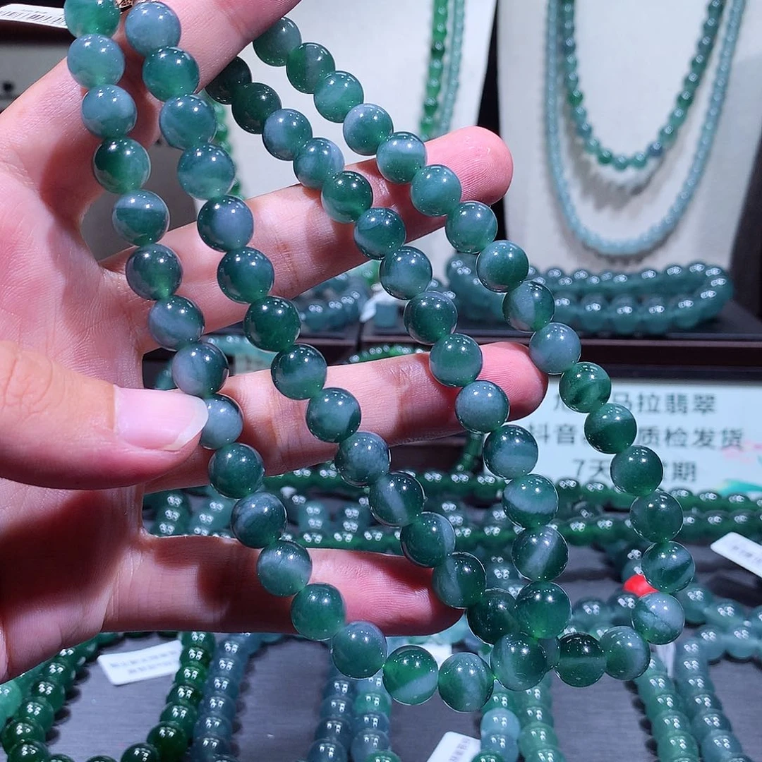 未镶嵌手链翡翠天然a货翡翠项链9.6