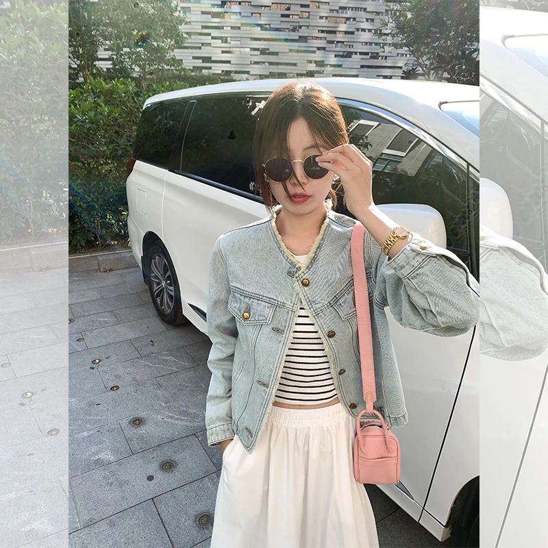 曾小咸2.5新品上新20:00PM设计感牛仔外套Z251WY0346