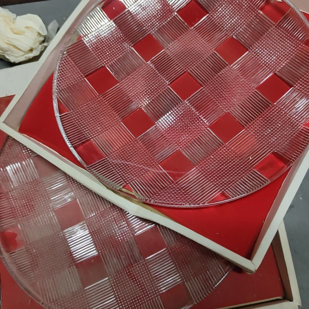 许***吧水晶玻璃吸管款两个果盘