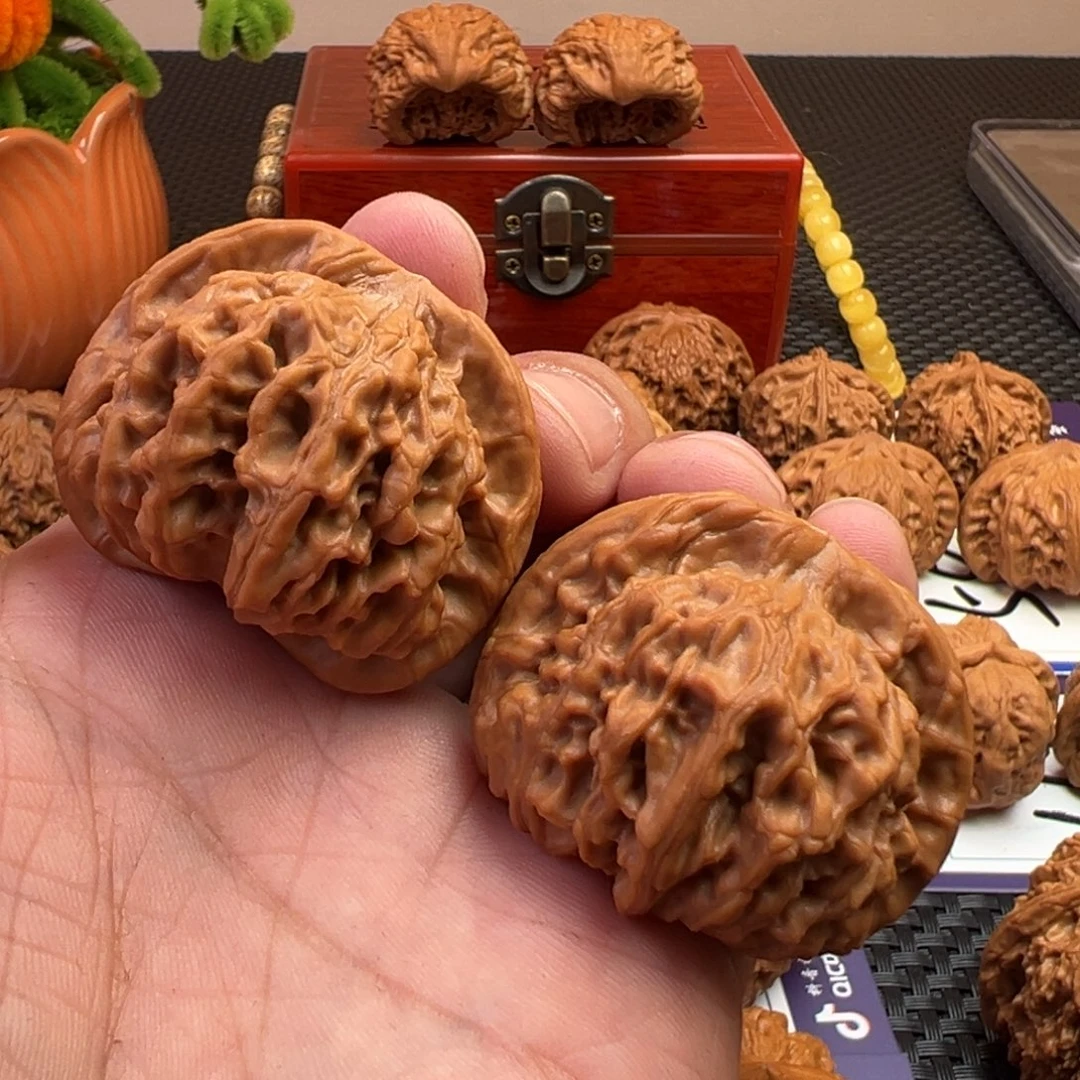 文玩核桃把件紫*布天地