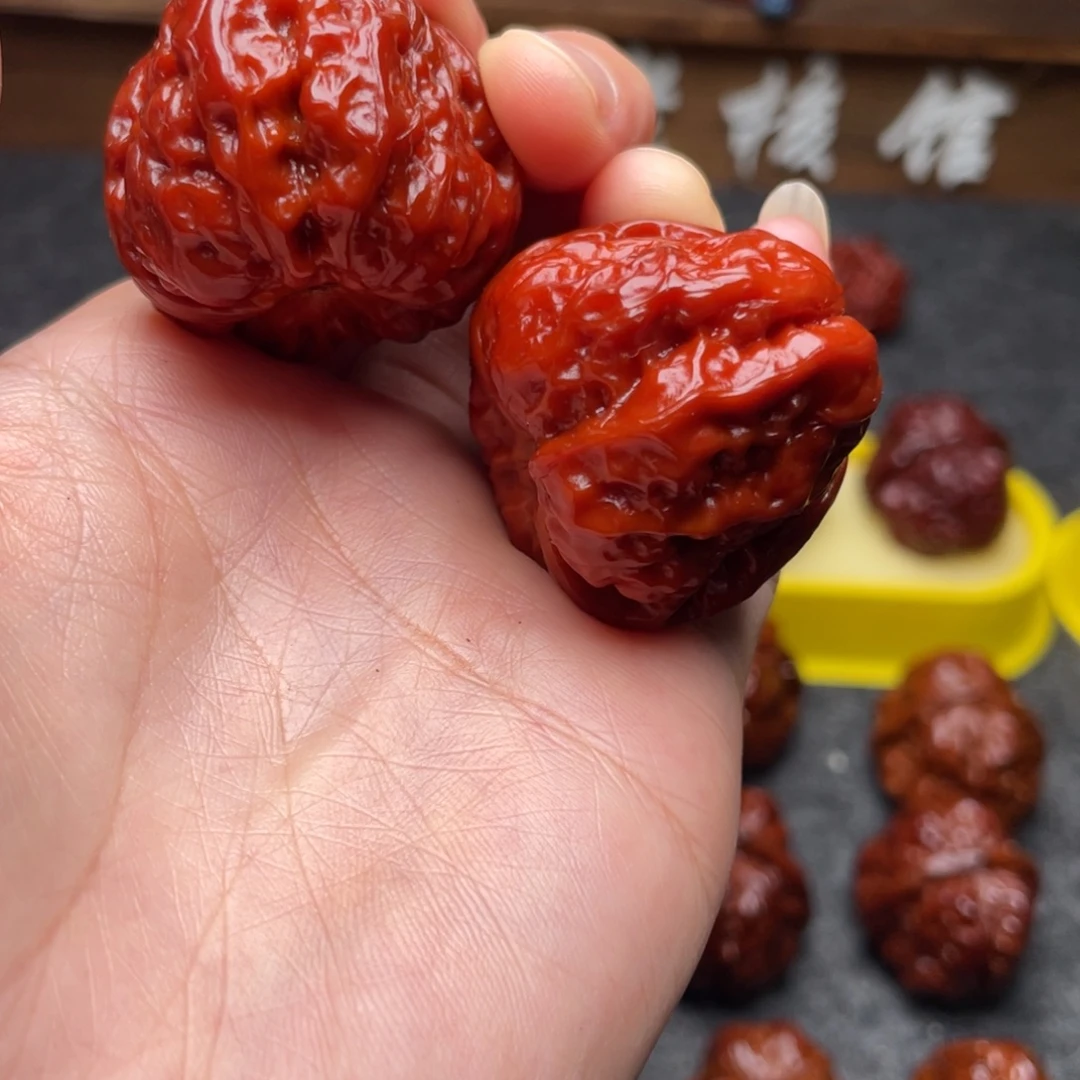 文玩核桃吊坠文玩核桃 手把件 蛤蟆头 35