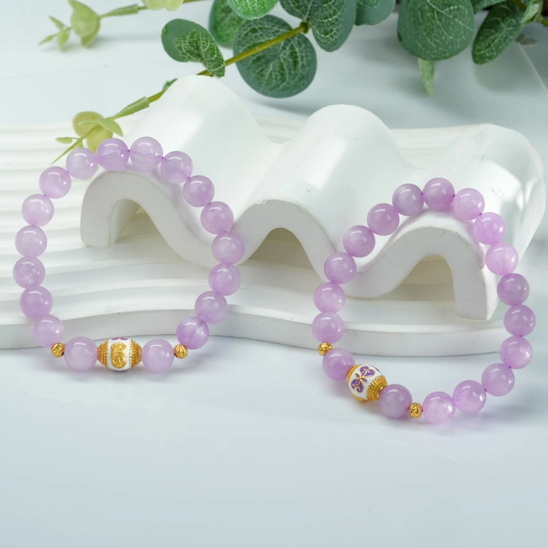 【小北好物】紫锂辉DIY单圈手串约9mm【多样性发一件】QL01X1409