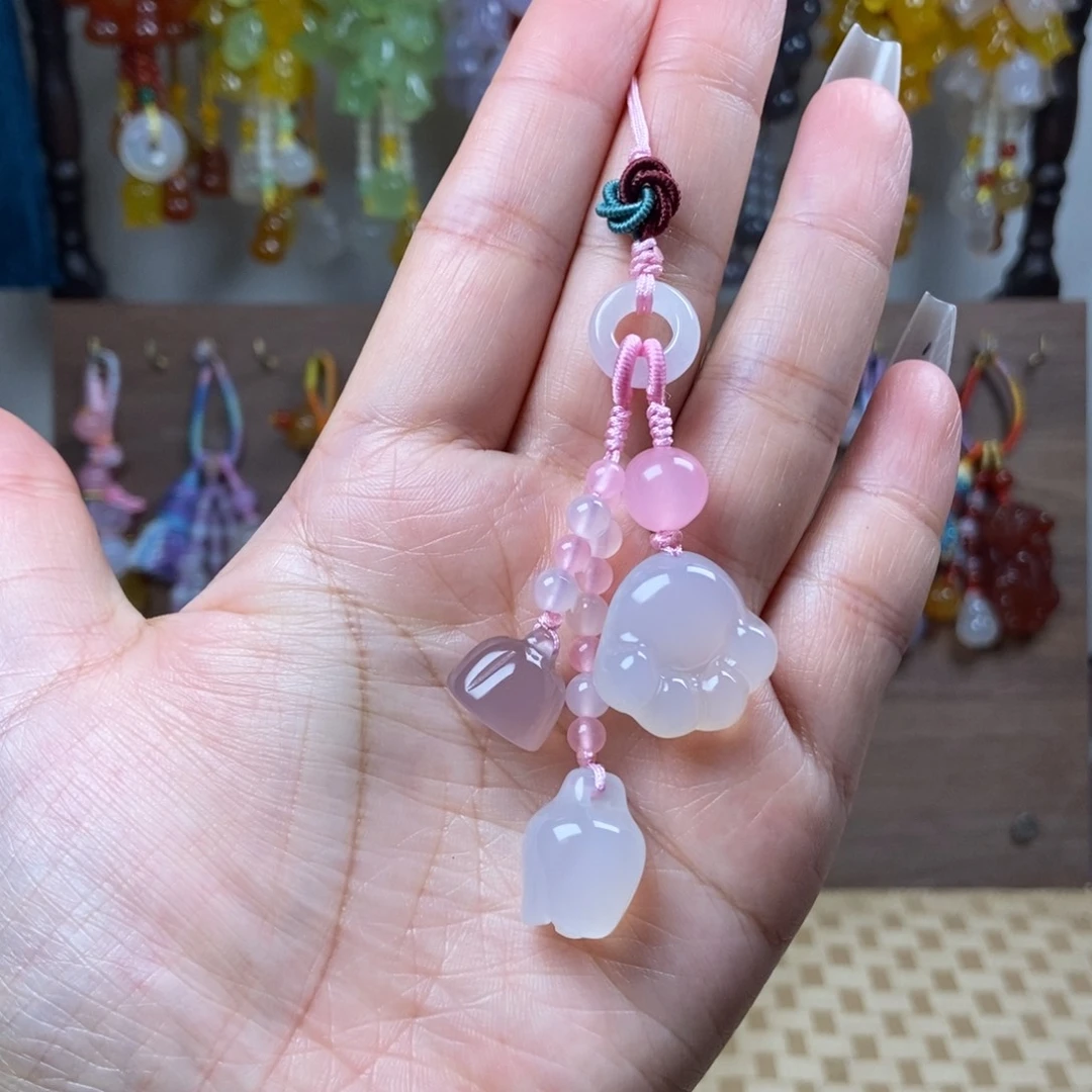 新品大猫爪精致手机链