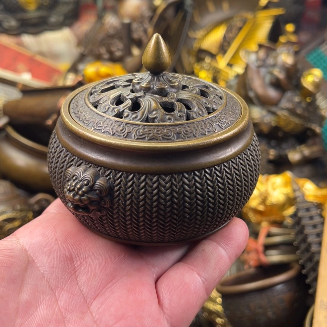 茶壶香炉铜器摆件
