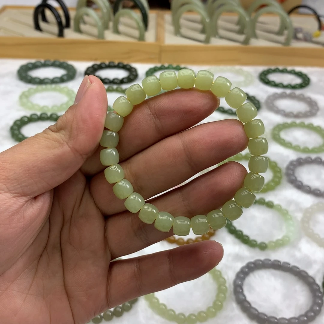 未镶嵌手串和田玉（直切黄口8）