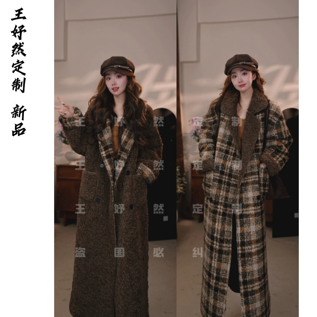 【冬日】2025冬季新款宽松加厚保暖双面穿外套