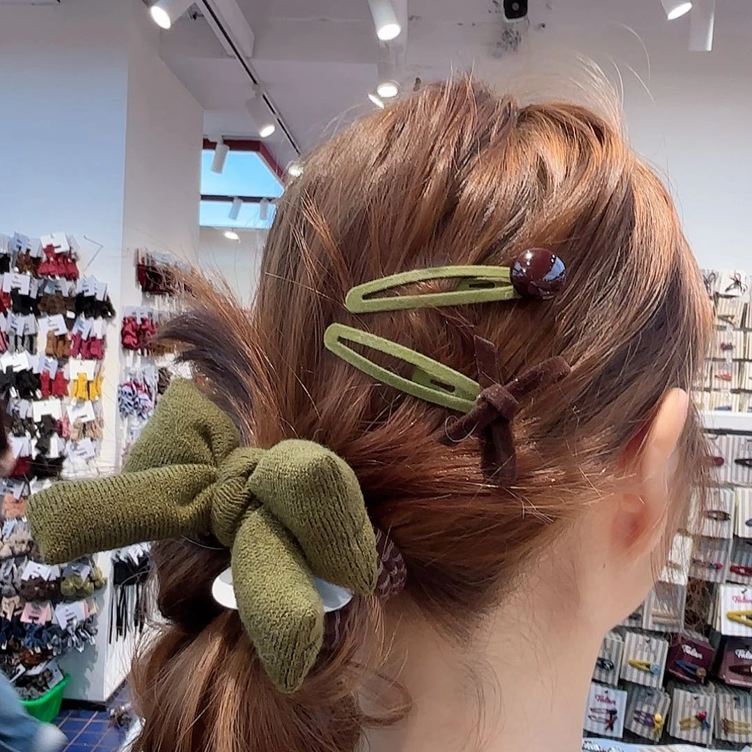 皮质铁合金发饰发夹