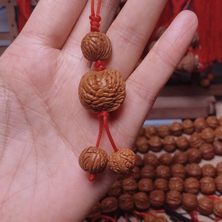 吊坠桃核桃枭挂件