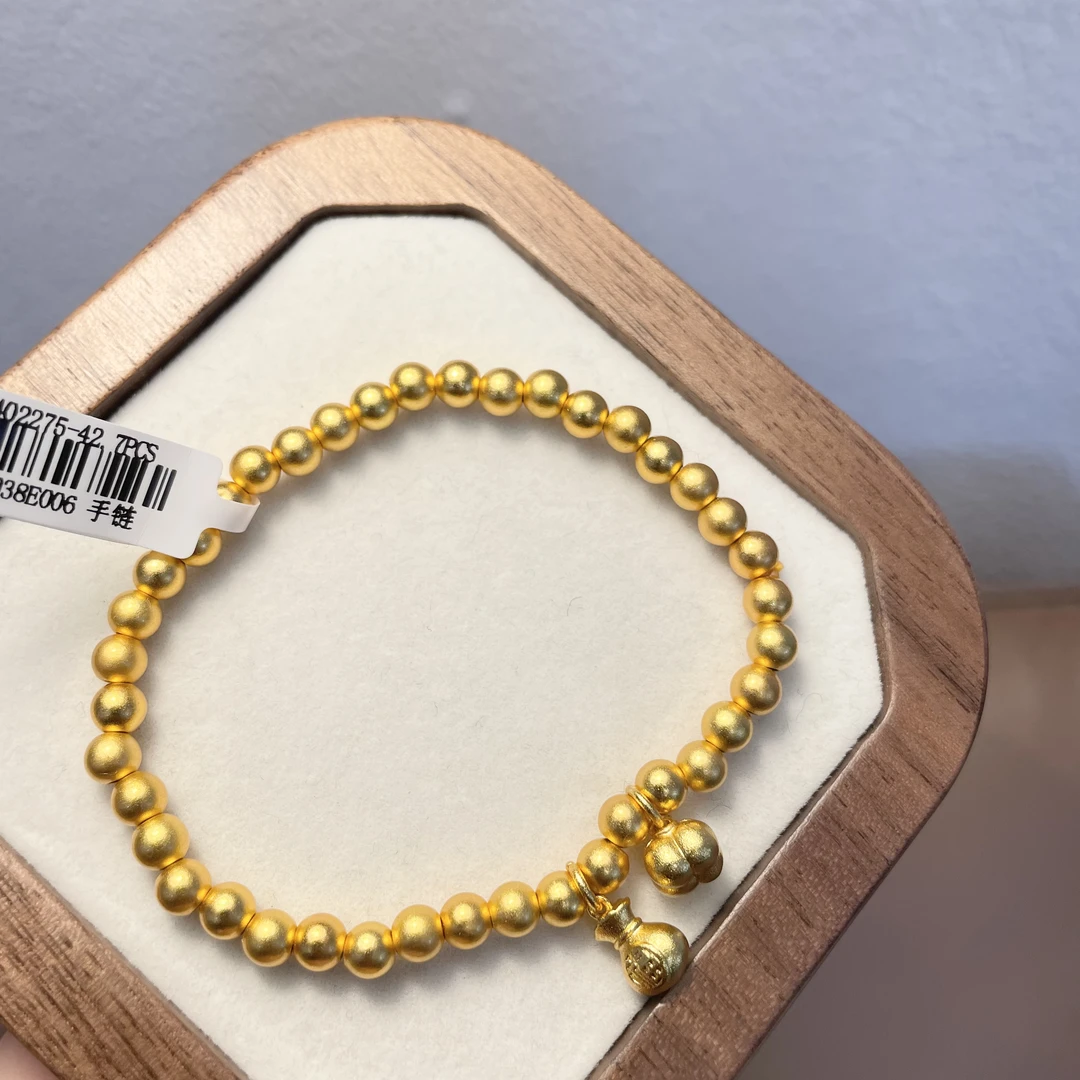 合金手链 新疆包邮【sp1938】福袋南瓜金色珠珠手链