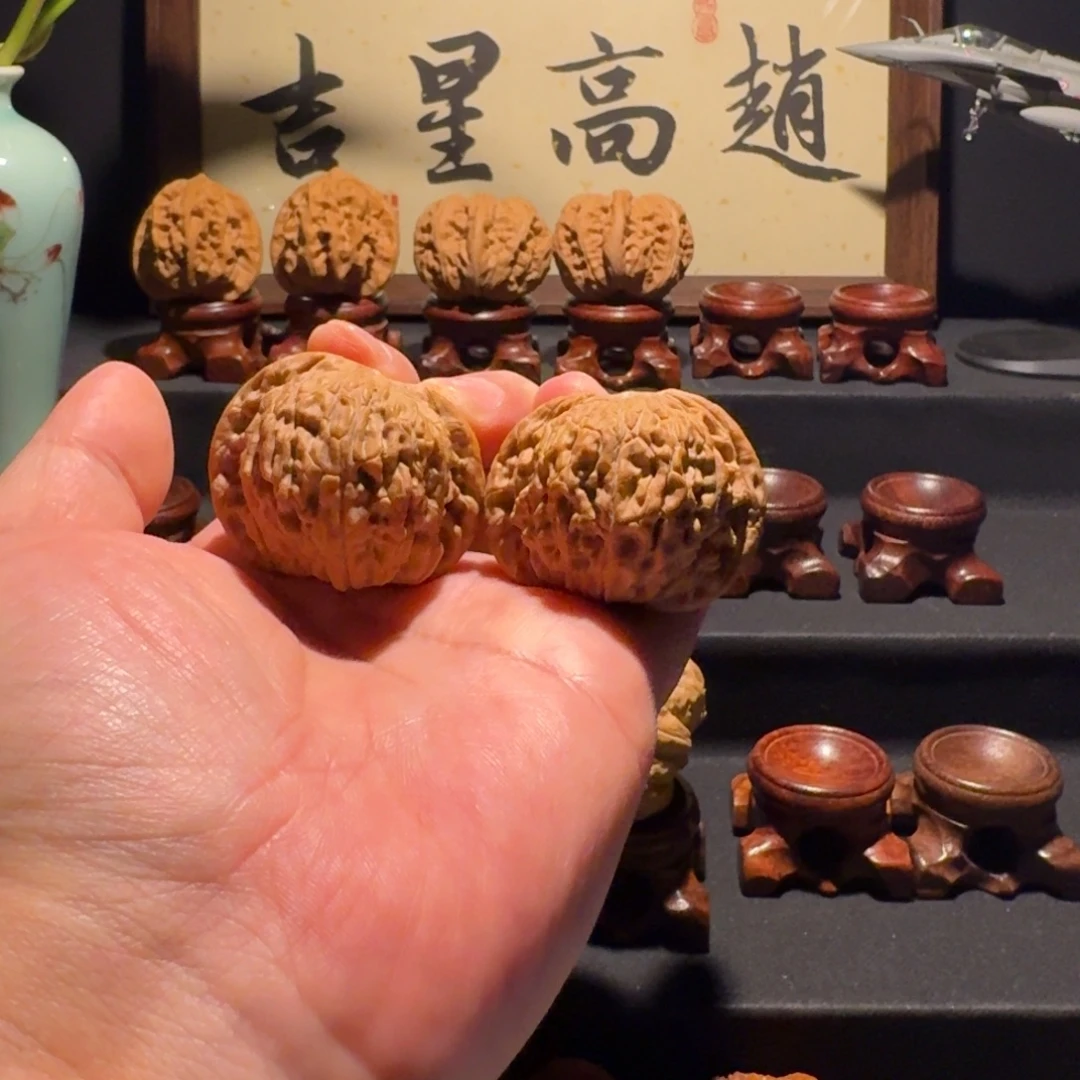 健***安吊坠文玩核桃磨盘43