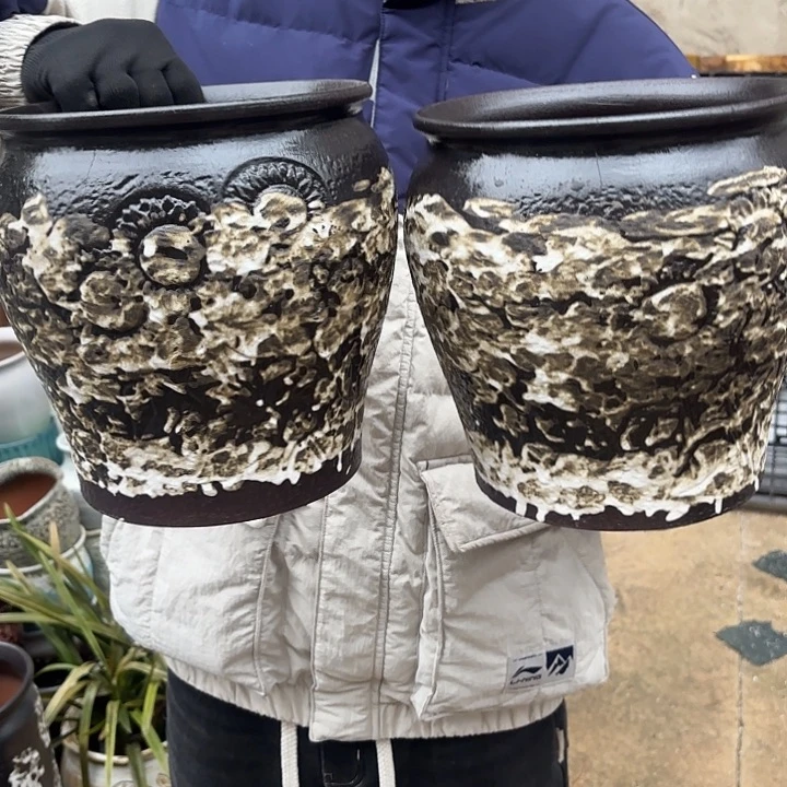 紫砂茶碗瑕疵两个侘寂风口径19高度21