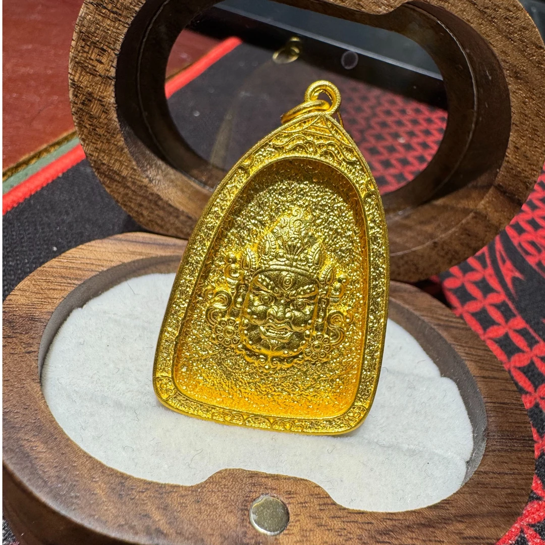 足金黄财财精致吊坠