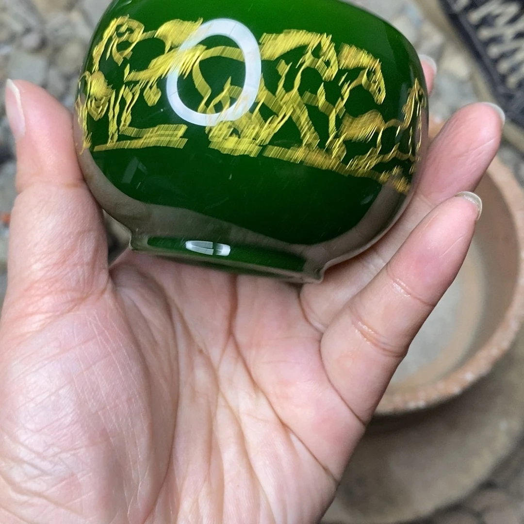 杯子琉璃八骏图杯子