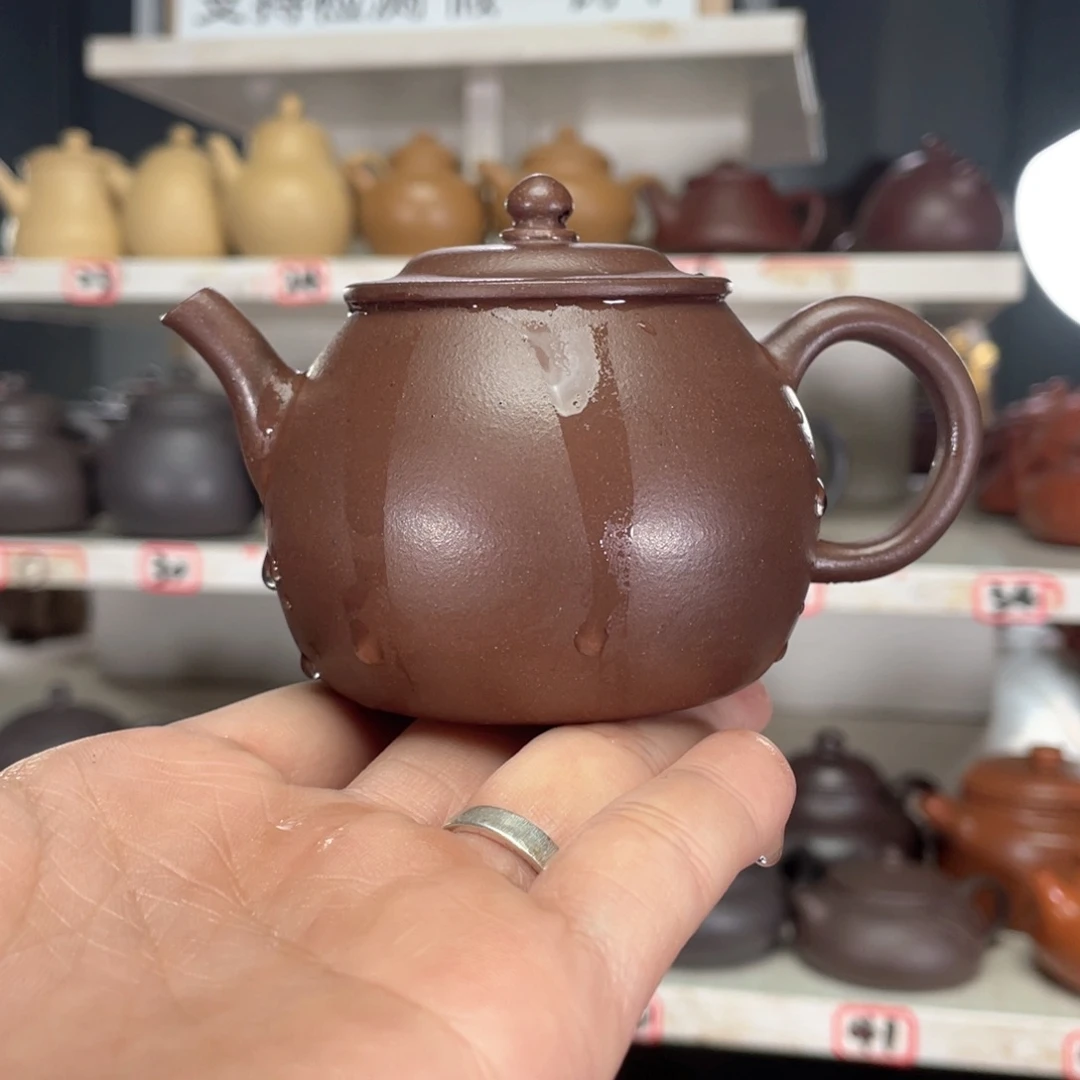 紫砂茶壶紫泥半手工150毫升