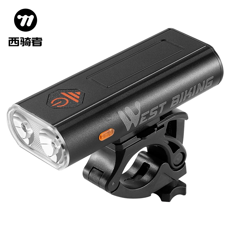 西骑者自行车灯前灯充电强光手电筒超亮夜骑单车山地车骑行配件