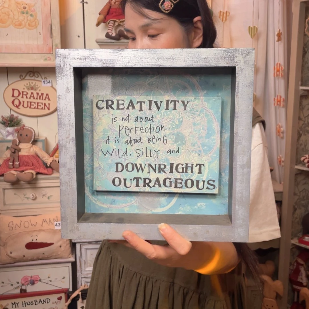 布艺手作复古风摆件默认微损