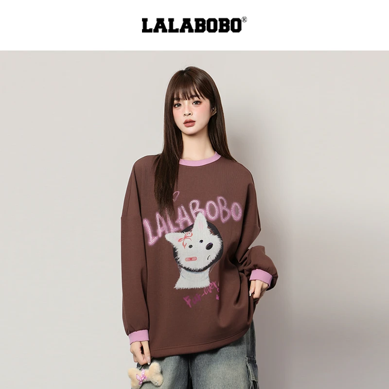 金源LALABOBO雪饼小狗套头卫衣RBEC-WSTS22