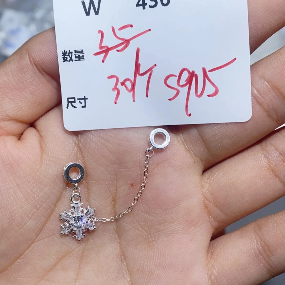 银S925镶嵌颈饰水晶W436