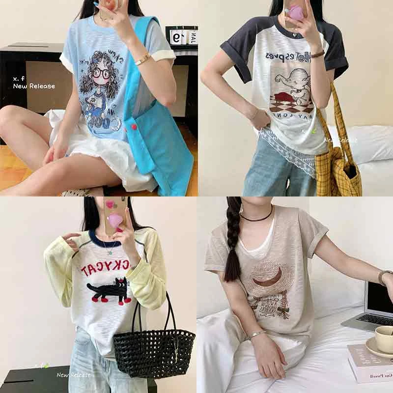 [莉雪]新款醋酸/天丝上衣夏季百搭1