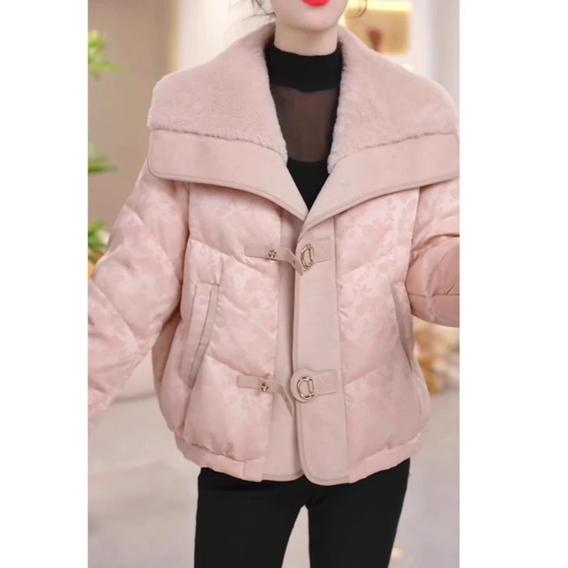 芊幕羽绒服女冬季2024新款九江时尚洋气今年流行爆款小个子短外套